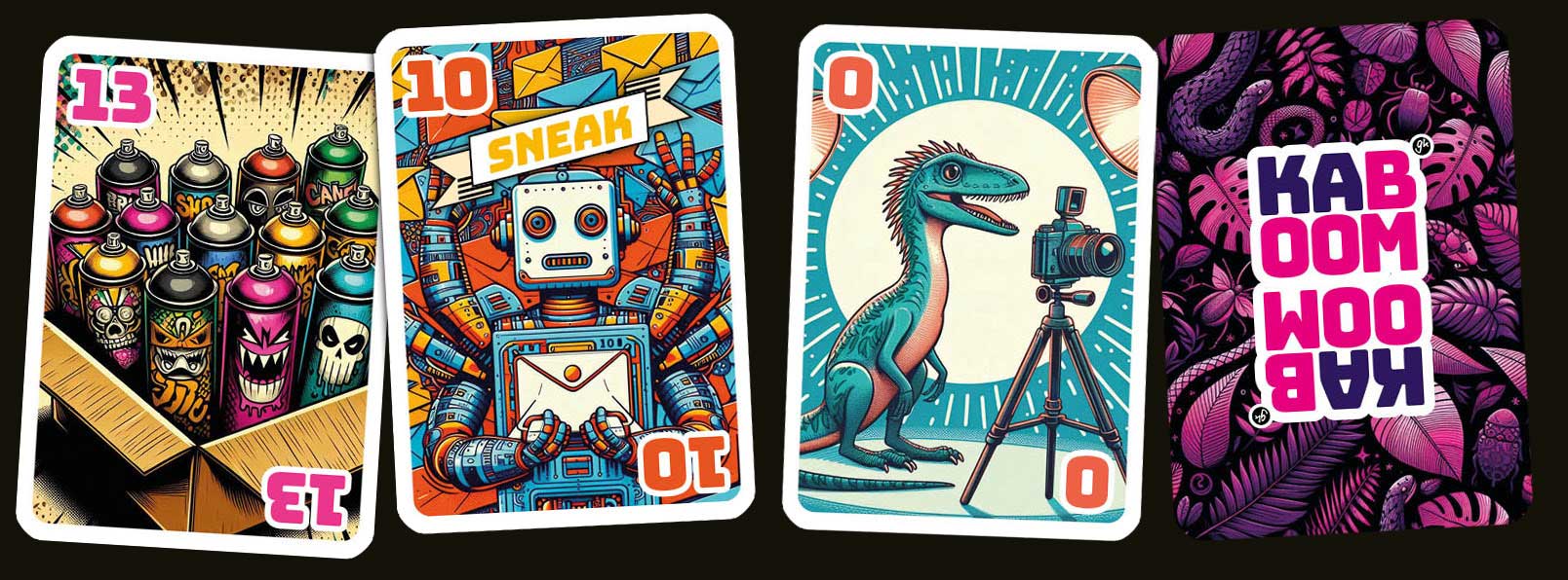 Kaboom – mein selbst gestaltetes Kartenspiel